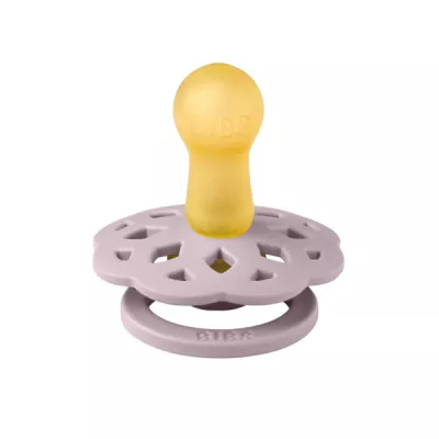 BIBS - Suzeta Boheme Latex, tetina rotunda, 6 luni +-Dusky Lilac