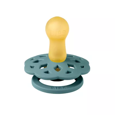 BIBS - Suzeta Boheme Latex, tetina rotunda, 6 luni +-Island Sea