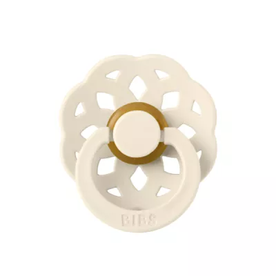 BIBS - Suzeta Boheme Latex, tetina rotunda, 6 luni +-Ivory