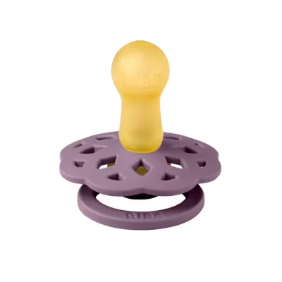 BIBS - Suzeta Boheme Latex, tetina rotunda, 6 luni +-Mauve