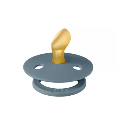 BIBS - Suzeta Colour Latex, tetina anatomica, 0 luni +-Petrol