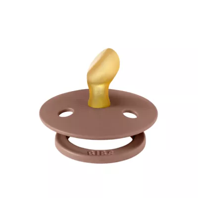 BIBS - Suzeta Colour Latex, tetina anatomica, 0 luni +-Woodchuck