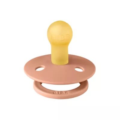 BIBS - Suzeta Colour Latex, tetina rotunda, 0 luni +-Peach