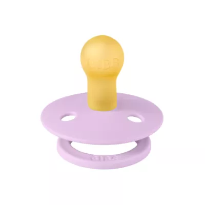 BIBS - Suzeta Colour Latex, tetina rotunda, 0 luni +-Violet Sky