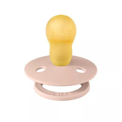 BIBS - Suzeta Colour Latex, tetina rotunda, 18 luni+-Blush