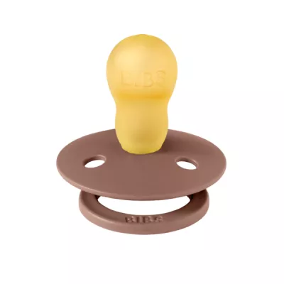 BIBS - Suzeta Colour Latex, tetina rotunda, 18 luni+-Woodchuck