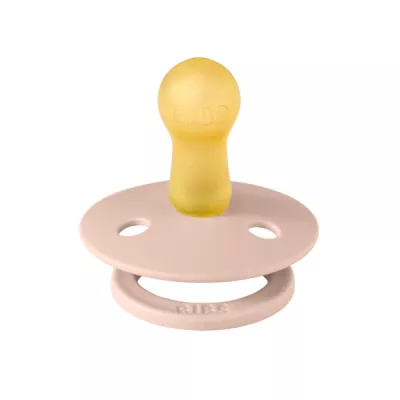 BIBS - Suzeta Colour Latex, tetina rotunda, 6 luni +-Blush
