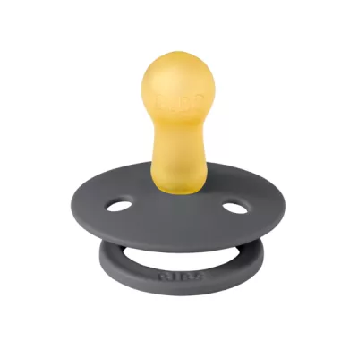 BIBS - Suzeta Colour Latex, tetina rotunda, 6 luni +-Iron