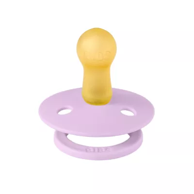 BIBS - Suzeta Colour Latex, tetina rotunda, 6 luni +-Violet Sky
