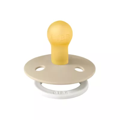 BIBS - Suzeta fosforescenta Colour GLOW Latex, tetina rotunda, 0 luni +