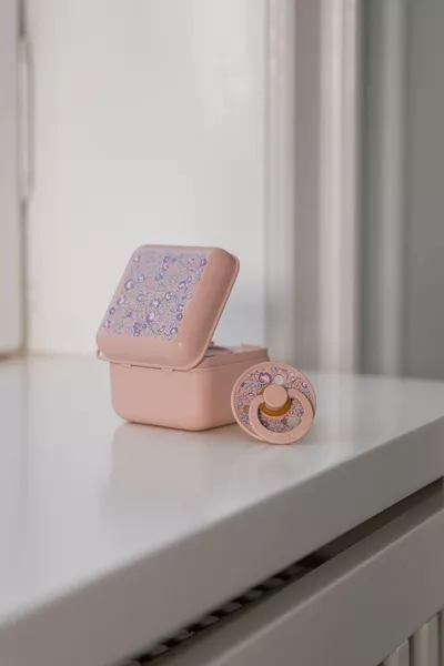 BIBS x LIBERTY - Cutie multifunctionala pentru depozitare suzete, Eloise Blush
