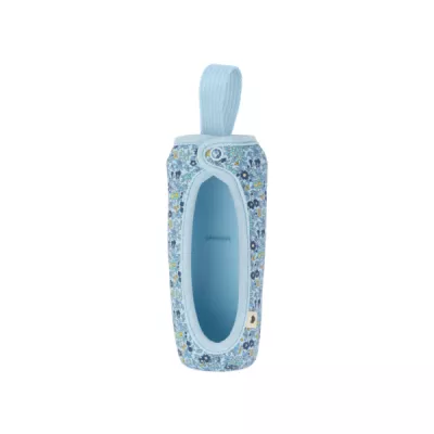 BIBS x LIBERTY - Husa pentru biberonul din sticla 225 ml, Chamomile Lawn Baby Blue