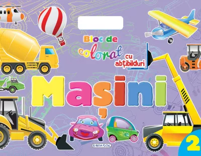 Bloc de colorat cu abt.- Masini 2