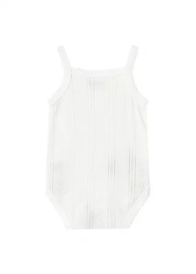 Body cu bretele - alb - Mayoral 6-9 luni