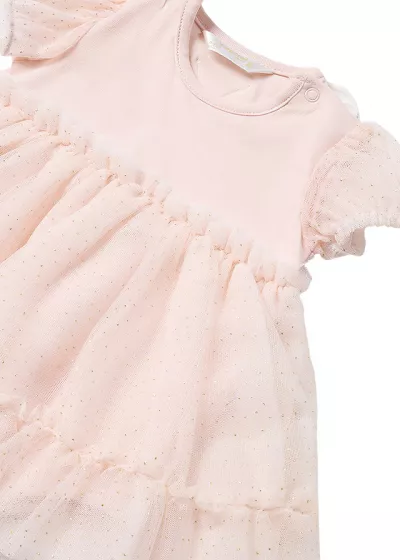 Body cu fusta tul si bentital Roz  pentru nou-nascut - Mayoral  18 luni (86 cm)