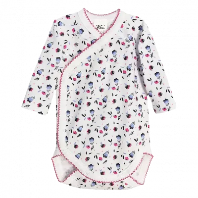 Body cu maneca lunga - Floricele 1 luna