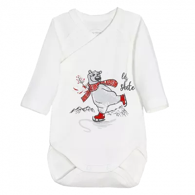 Body cu maneca lunga - Urs patine 18 luni