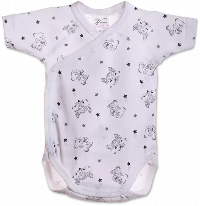 Body cu maneca scurta imprimeu buline pastel 0 luni 