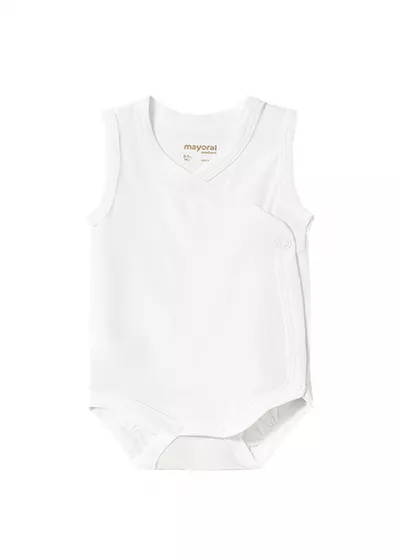Body fara maneci - Alb - Mayoral   4-6 luni