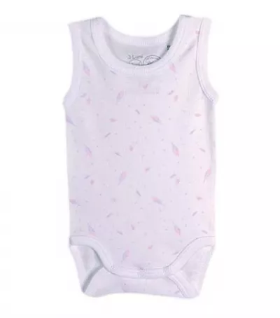 Body maieu imprimeu pene pastel 2 ani