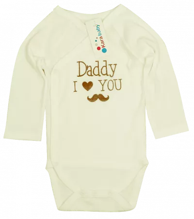 Body maneca lunga - Daddy, I love you - Kara Baby 1-3 luni (56-62 cm)