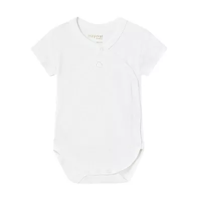 Body maneca scurta ECOFRIENDS - Alb - Mayoral 2-4 luni