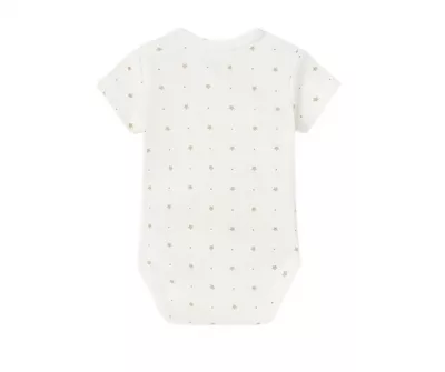 Body maneca scurta ECOFRIENDS - Stelute bej - Mayoral   1-2 luni