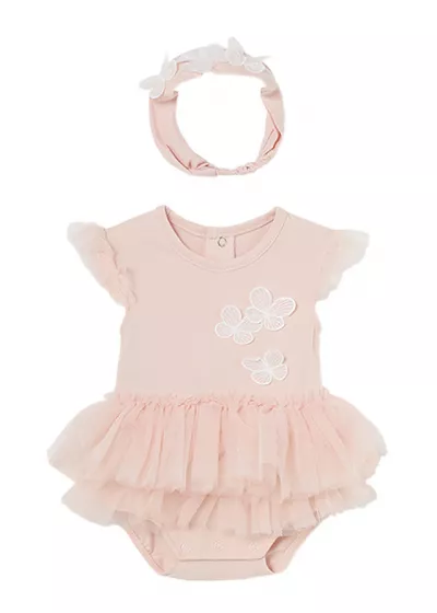 Body roz tutu cu bentita Better Cotton - Mayoral 