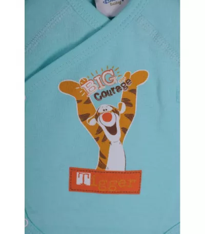 Body turcoaz  maneca scurta  Disney 12 luni