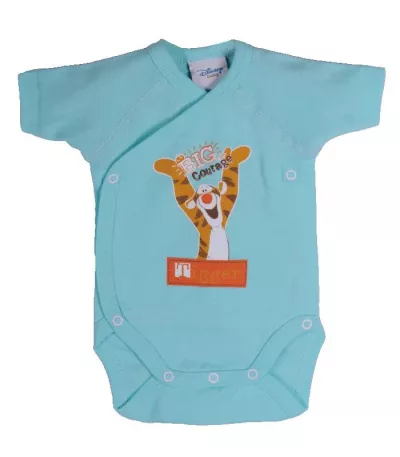 Body turcoaz  maneca scurta  Disney 12 luni