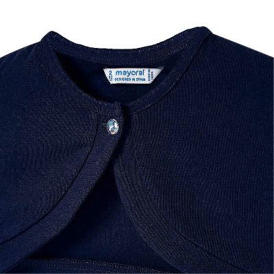 Bolero clasic tricotat - Albastru - Mayora