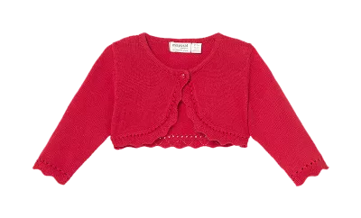 Bolero tricotat - Rosu - Mayora 6-9 luni