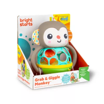 Bright Starts - Jucarie multi-senzoriala, "Grab & Giggle Monkey"