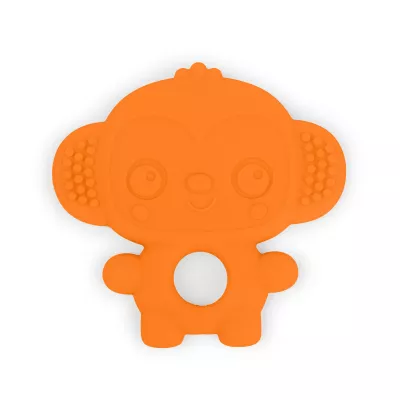 Bright Starts - Set 3 jucarii de dentitie texturate Gummy Buddies -  Elefant, Leu, Maimuta