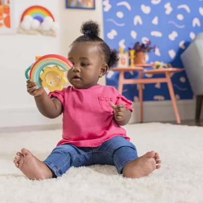 Bright Starts - Zornaitoare cu sunete si lumini Sun Shaker Shake & Glow