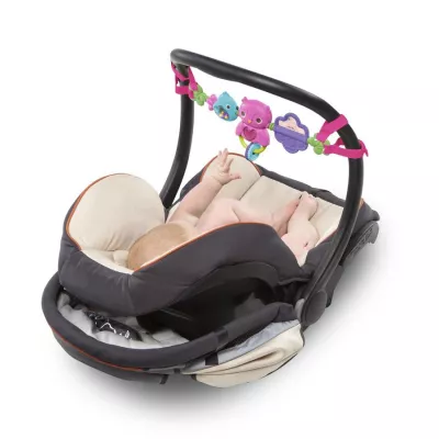 Bright Starts - Bara de jucarii pentru balansoar Take Along Busy Birdies, Bufnita