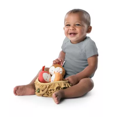 Set 3 jucarioare de plus - Baby Bird Put & Take - Bright Starts