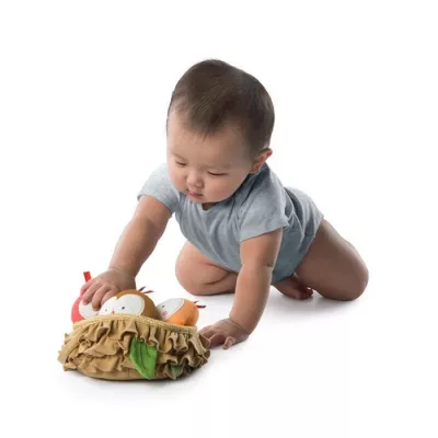 Set 3 jucarioare de plus - Baby Bird Put & Take - Bright Starts