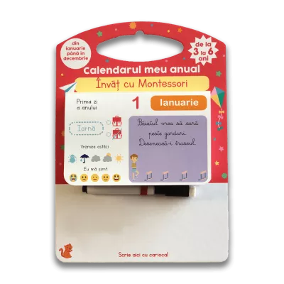 Calendarul meu anual - Invat cu Montessori - de la 3 la 6 ani