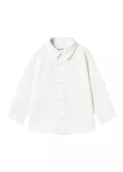 Camasa maneca lunga - alb - Mayoral 3 ani