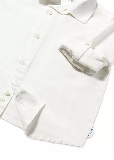 Camasa maneca lunga - alb - Mayoral 3 ani