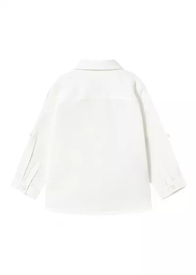 Camasa maneca lunga - alb - Mayoral 4 ani