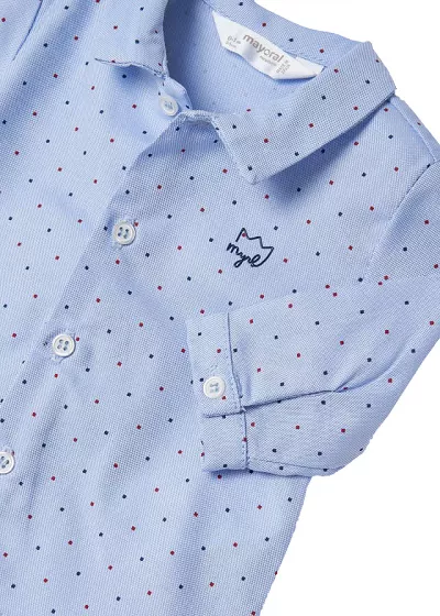 Camasa maneca lunga - bleu / picouri - ECOFRIENDS - Mayoral 