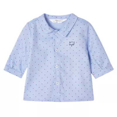 Camasa maneca lunga - bleu / picouri - ECOFRIENDS - Mayoral 1-2 luni
