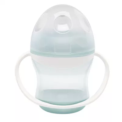 Cana anti-curgere cu capac si manere - Celadon green - Thermobaby