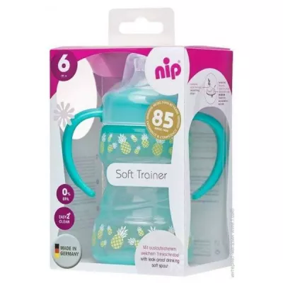 Cana de baut Soft Trainer, 6 luni +, 260 ml Nip 35101