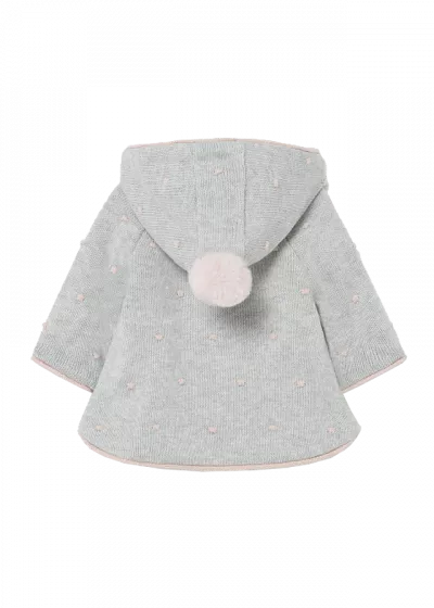 Cardigan tricot cu buzunare - Gri - Mayoral  6-9 luni