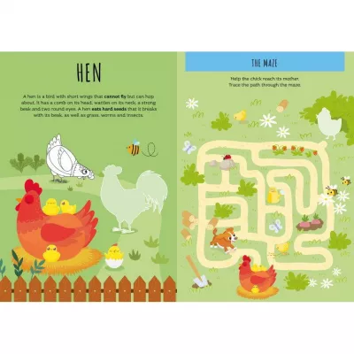 Carte de activitati cu abtibilduri - Ferma