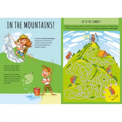 Carte de activitati cu abtibilduri - In vacanta