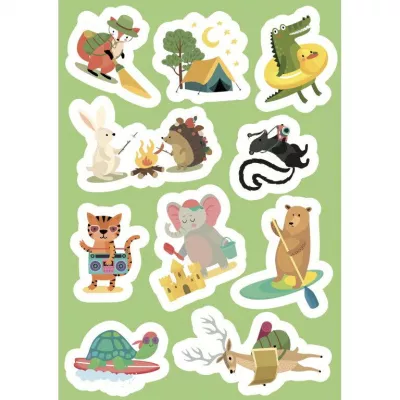 Carte de activitati cu abtibilduri - In vacanta